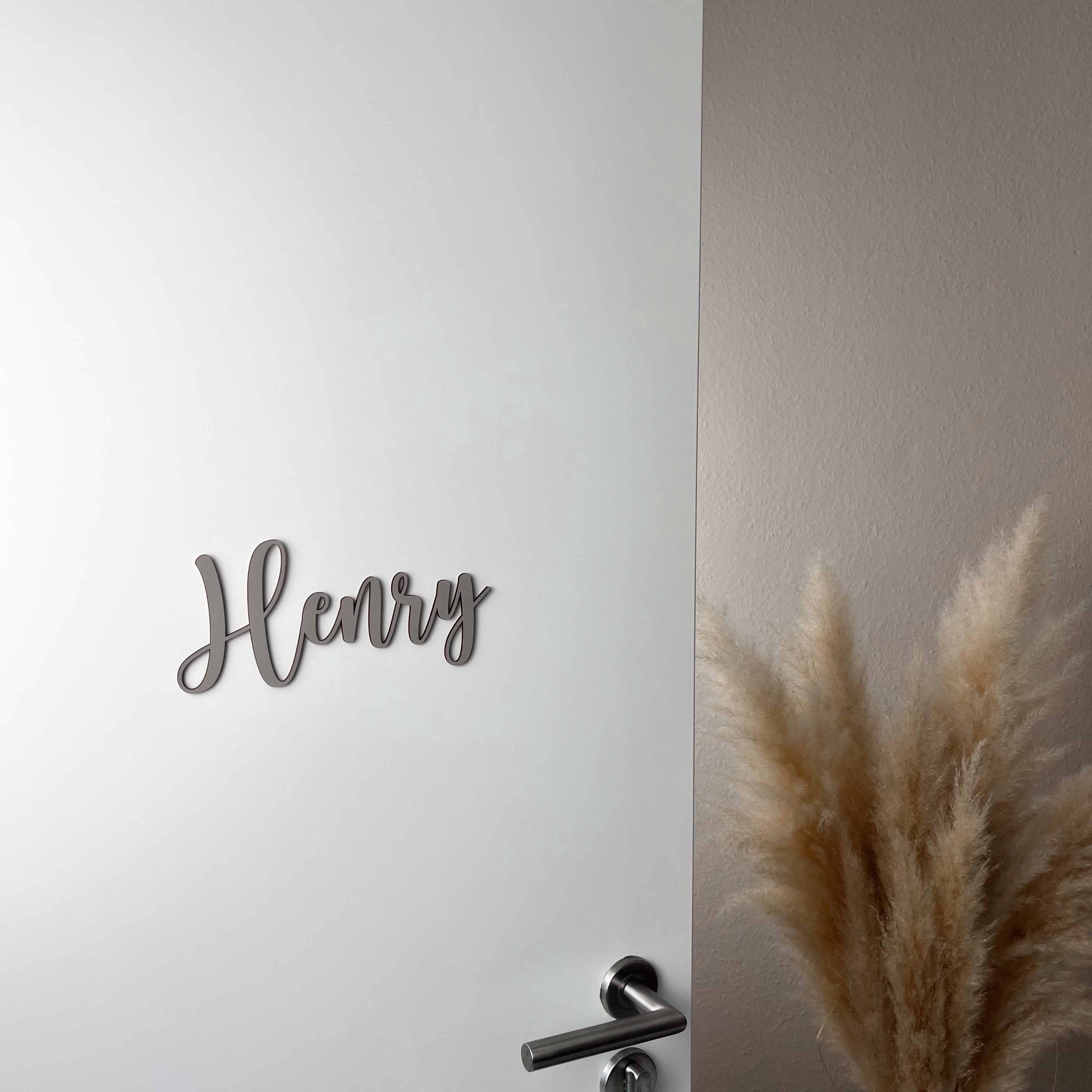 Personalisierbares Türschild aus Holz – Namensschild für Kinderzimmer (H)