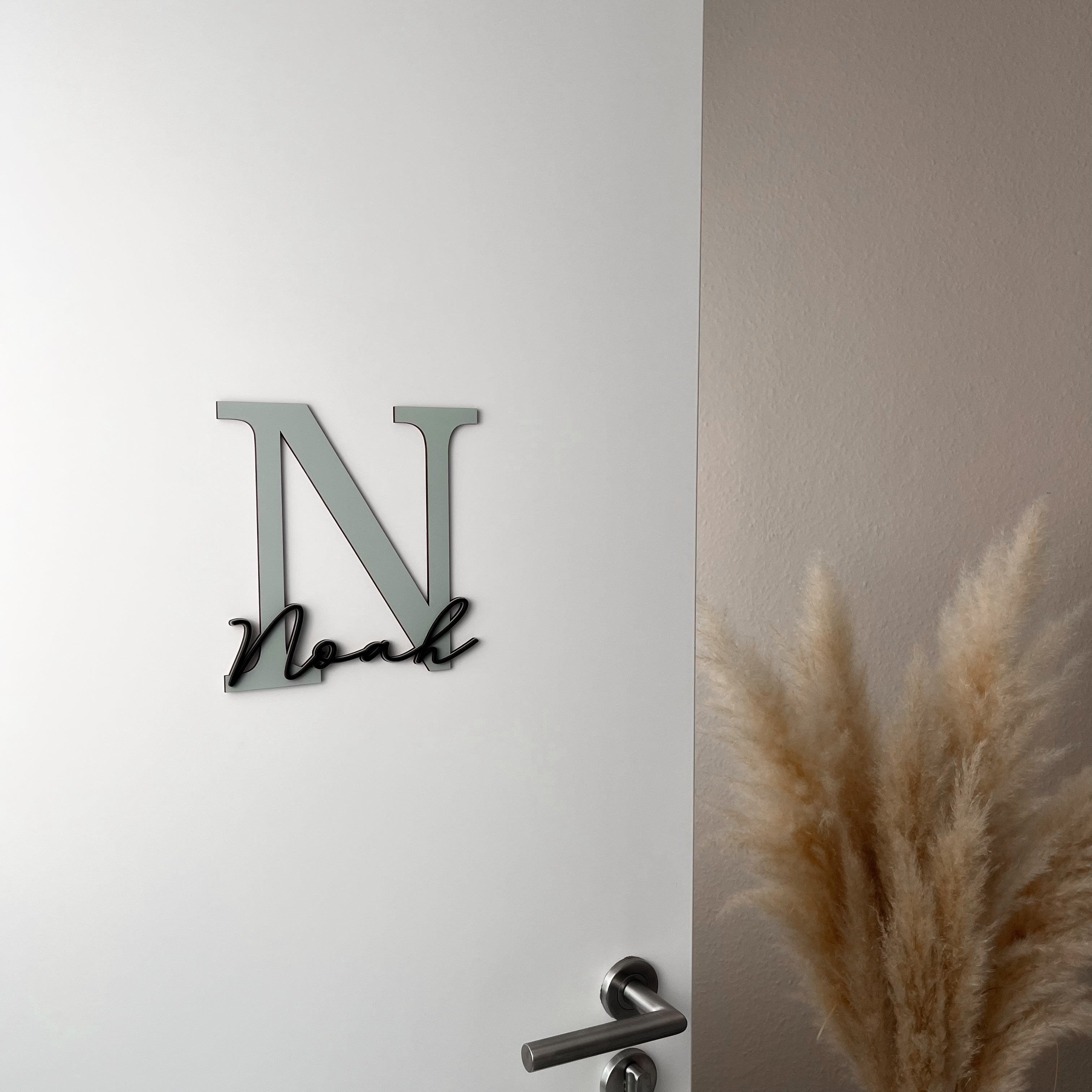 XXL Türschild Kinderzimmer personalisiert – Namensschild aus Holz mit Wunschname (AM)