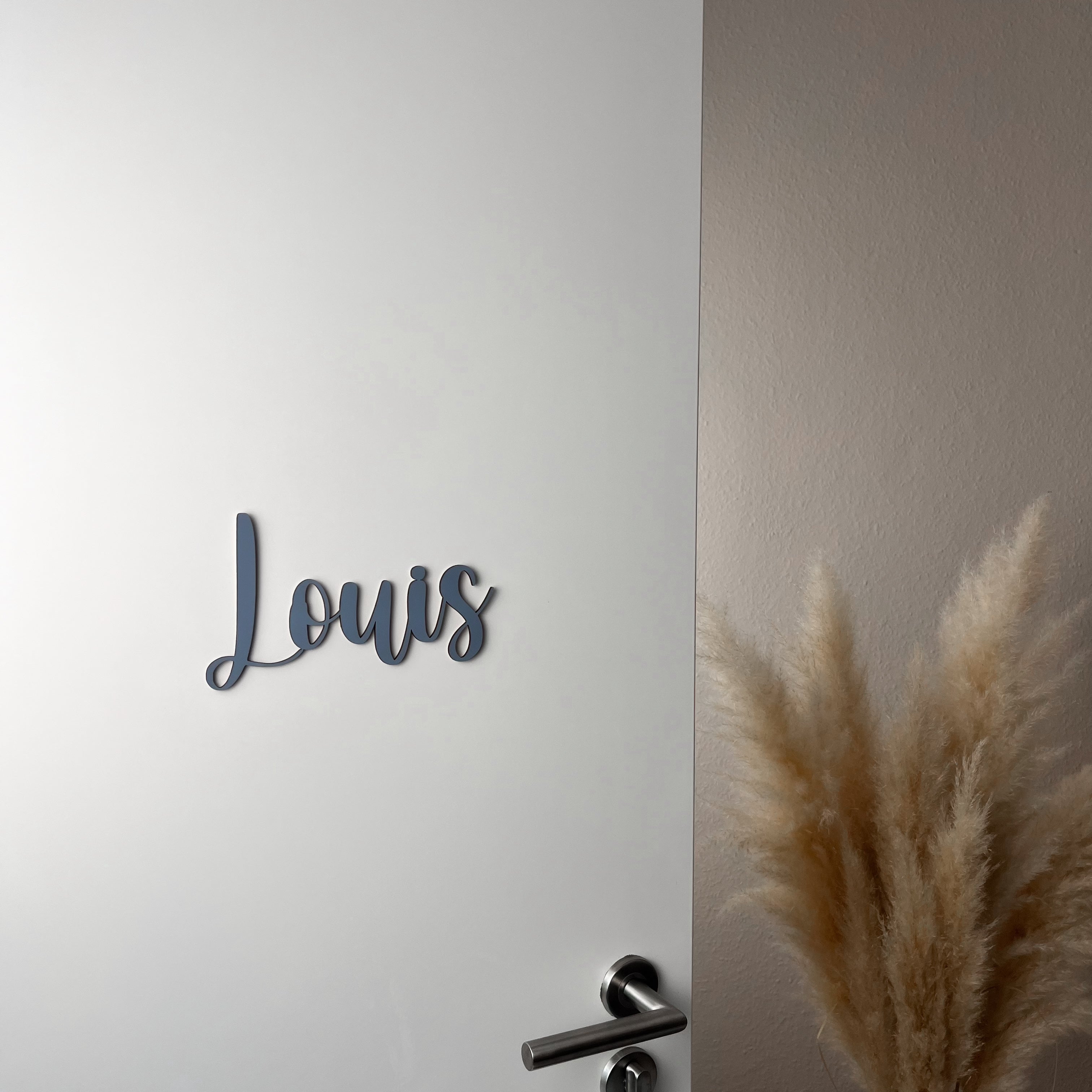 Personalisierbares Türschild aus Holz – Namensschild für Kinderzimmer (GR)