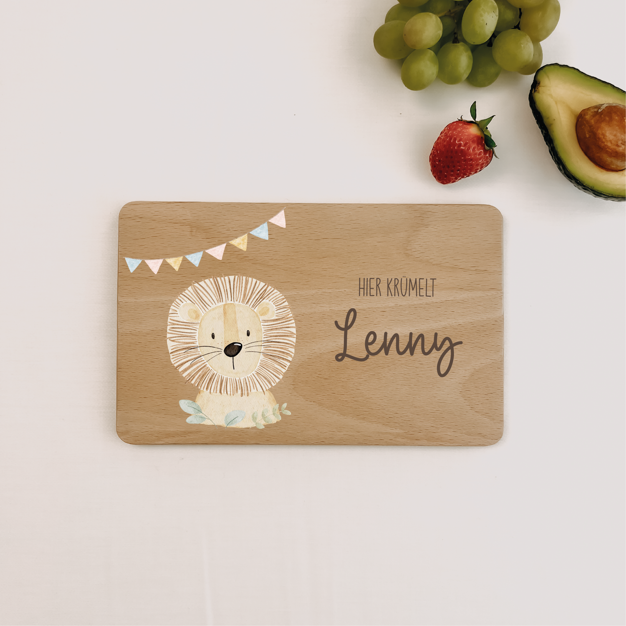 Personalisiertes Frühstücksbrettchen – liebevoll gestaltet mit HejHanni-Motiven