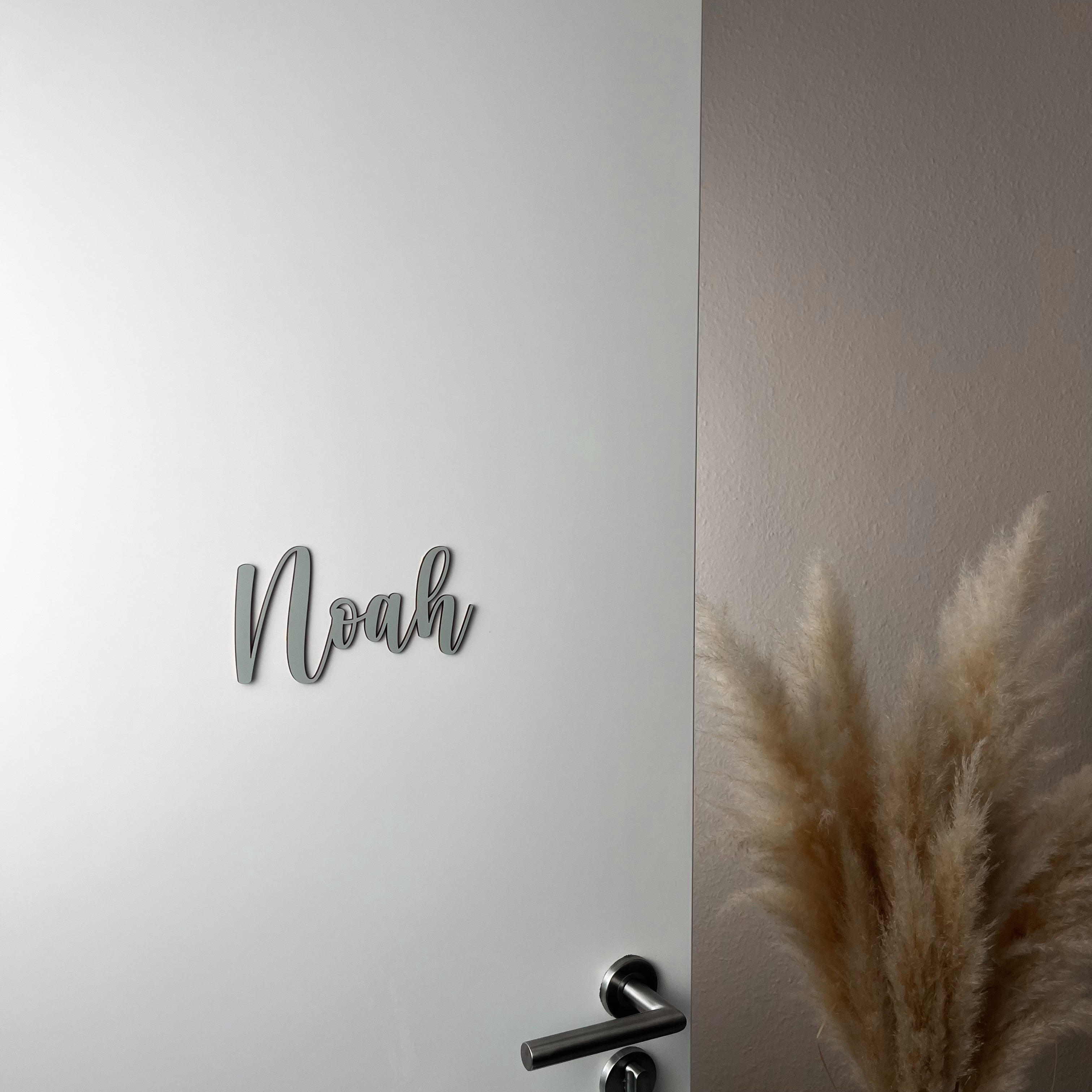 Personalisierbares Türschild aus Holz – Namensschild für Kinderzimmer (H)