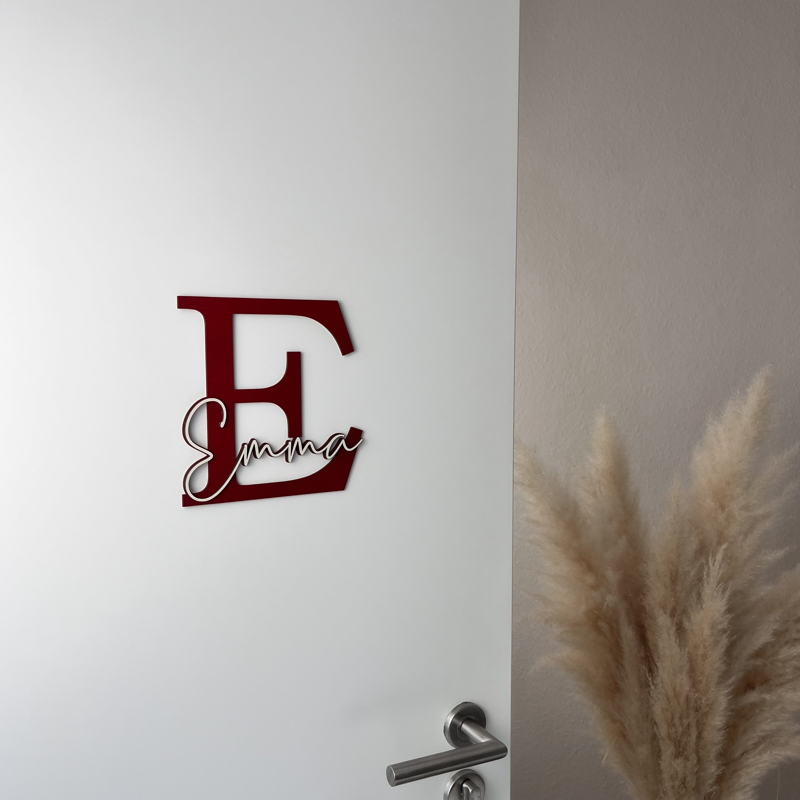 XXL Türschild Kinderzimmer personalisiert – Namensschild aus Holz mit Wunschname (MS)