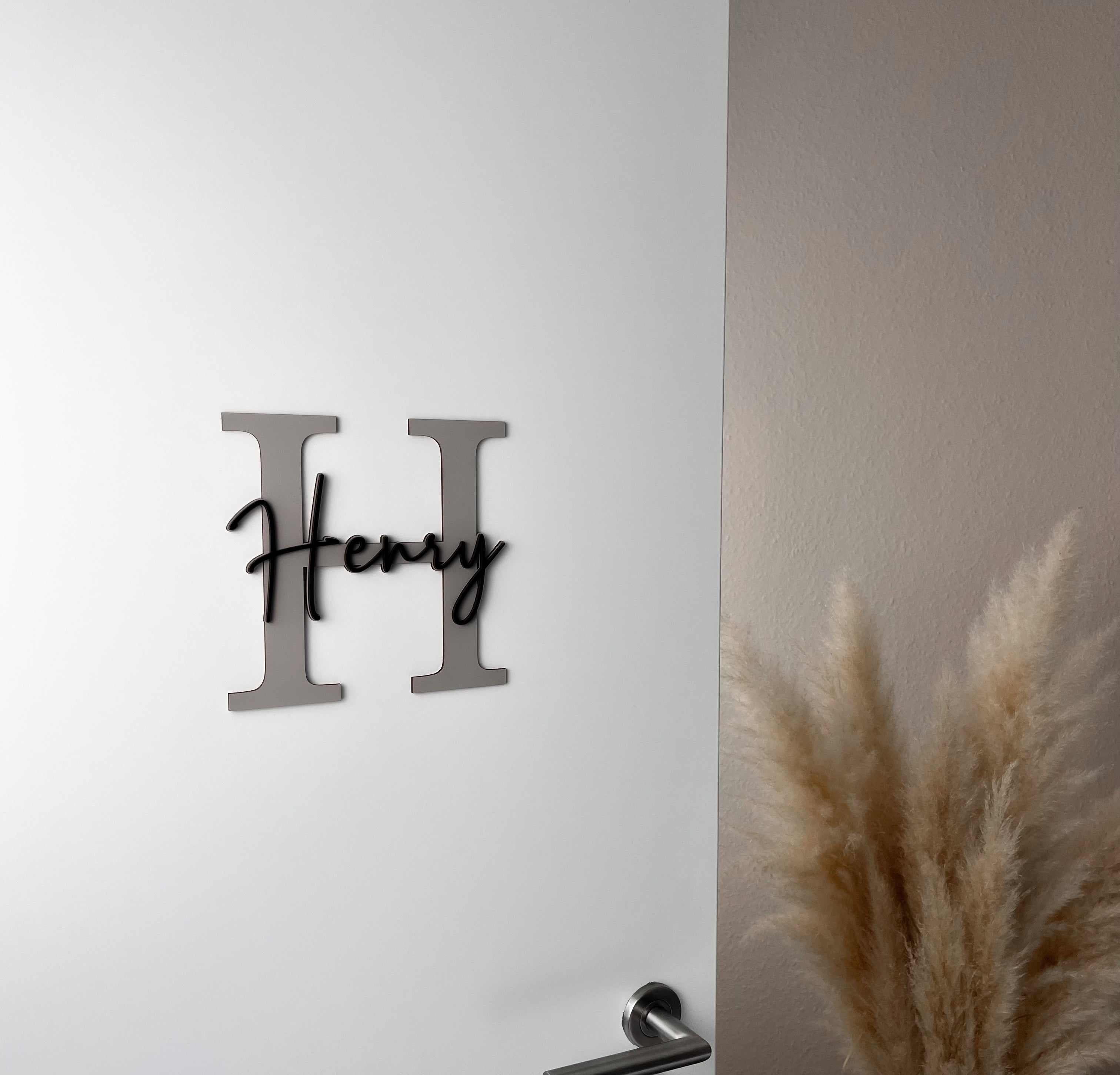 XXL Türschild Kinderzimmer personalisiert – Namensschild aus Holz mit Wunschname (MS)