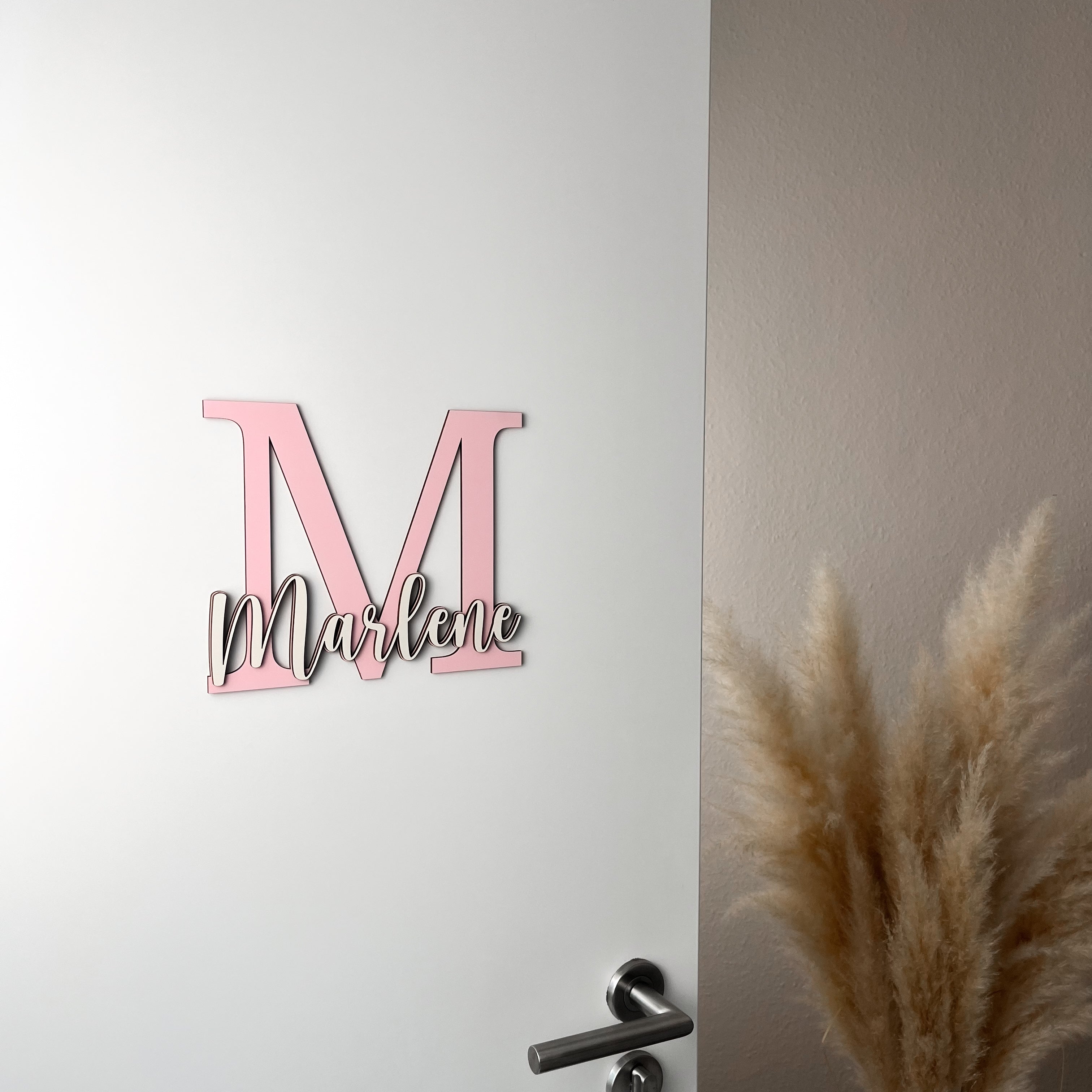 XXL Türschild Kinderzimmer personalisiert – Namensschild aus Holz mit Wunschname (H)