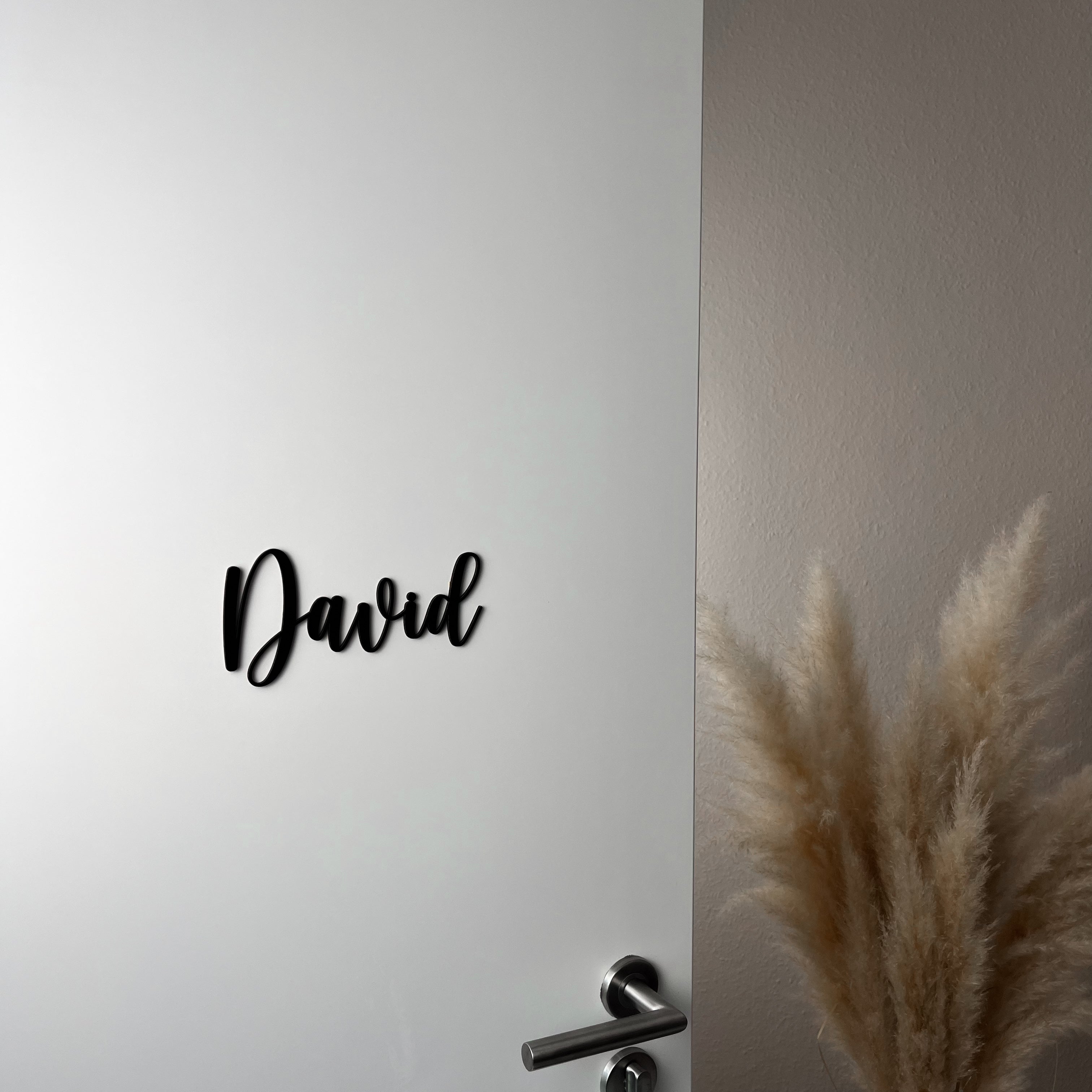 Personalisierbares Türschild aus Holz – Namensschild für Kinderzimmer (GR)