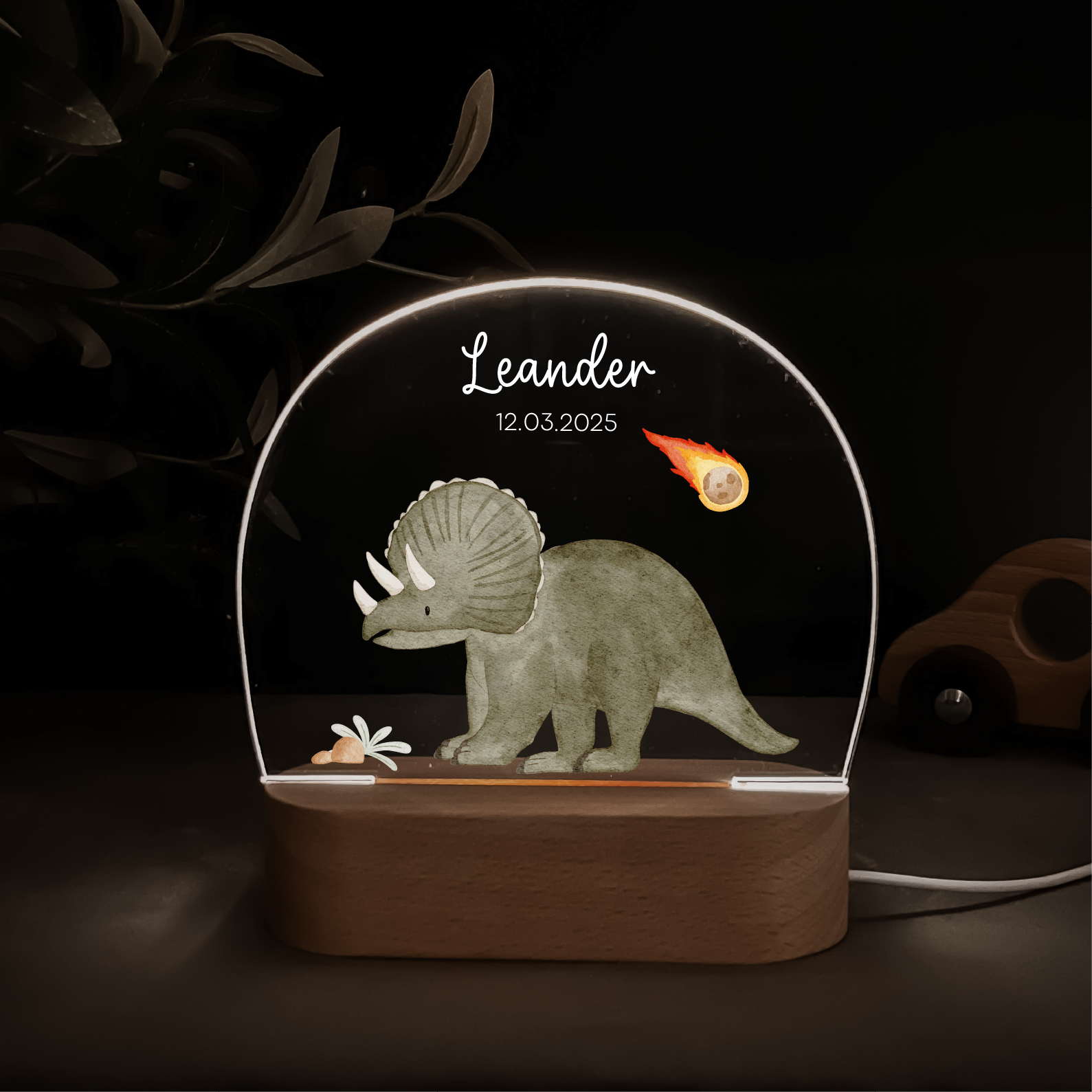 Personalisiertes LED-Nachtlicht für Kinder – mit dimmbarem Licht & nachhaltigem Druck
