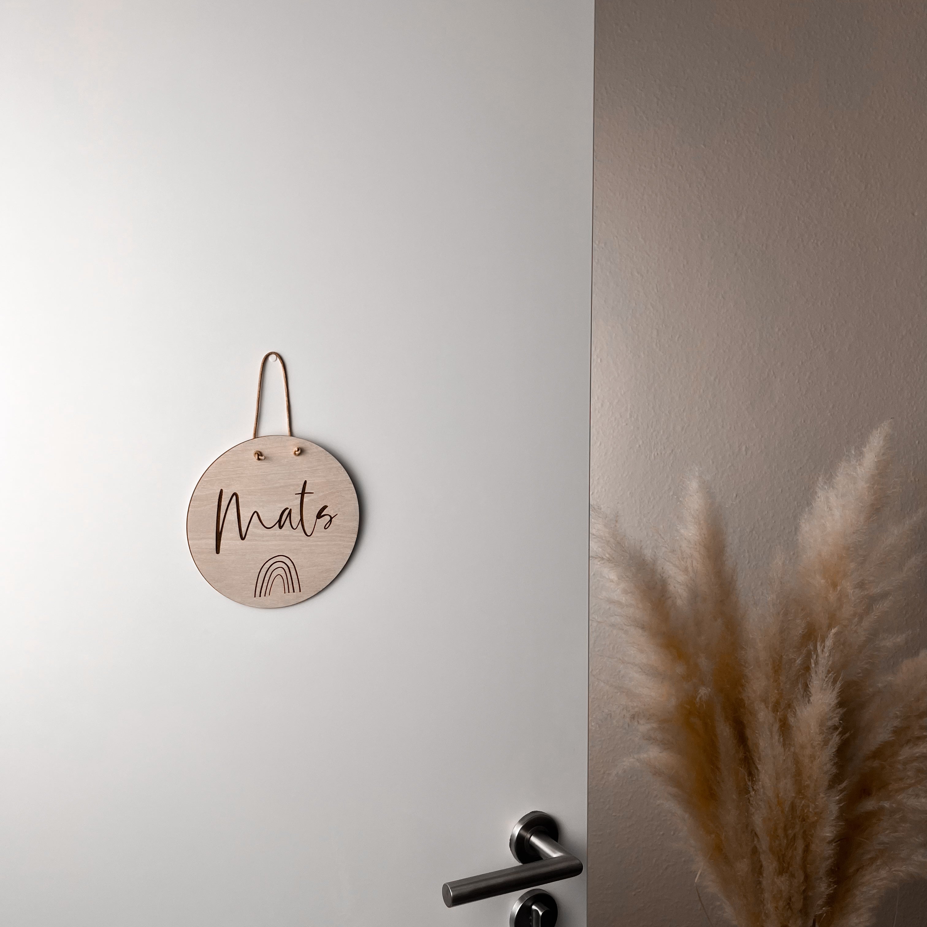 Personalisierbares Türschild aus Holz – Namensschild für Kinderzimmer – Handgefertigte Wanddeko mit Wunschname
