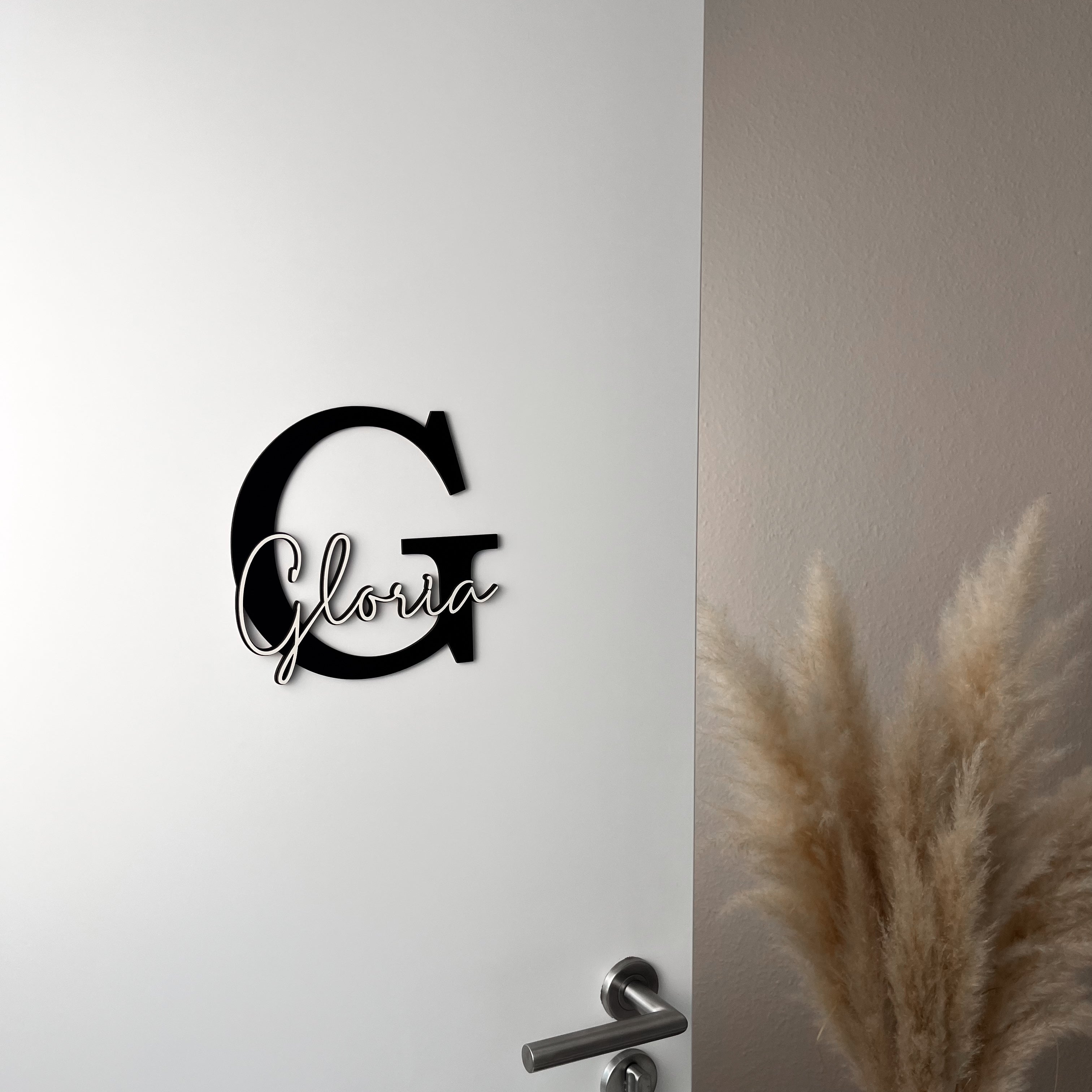 XXL Türschild Kinderzimmer personalisiert – Namensschild aus Holz mit Wunschname (MS)