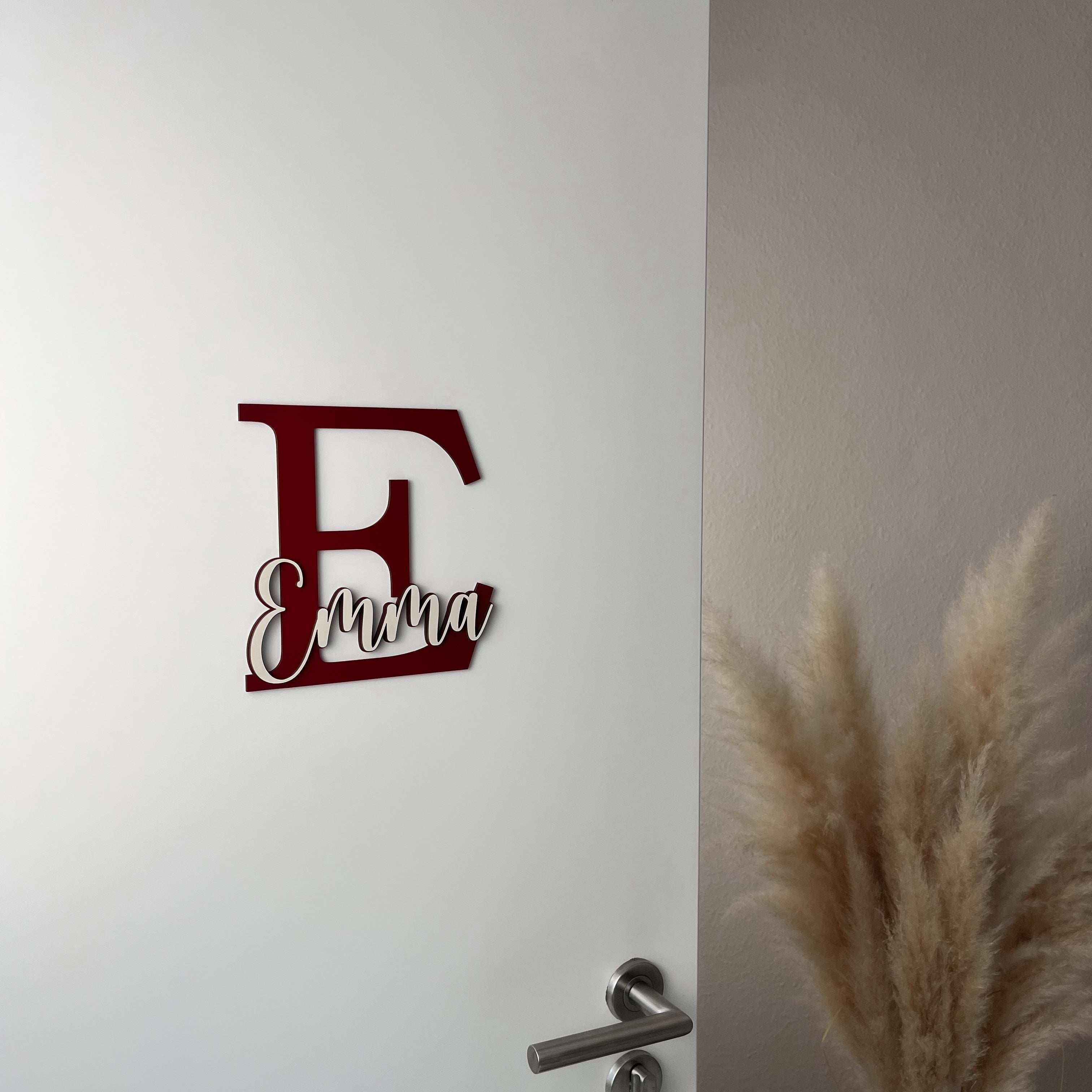 XXL Türschild Kinderzimmer personalisiert – Namensschild aus Holz mit Wunschname (H)