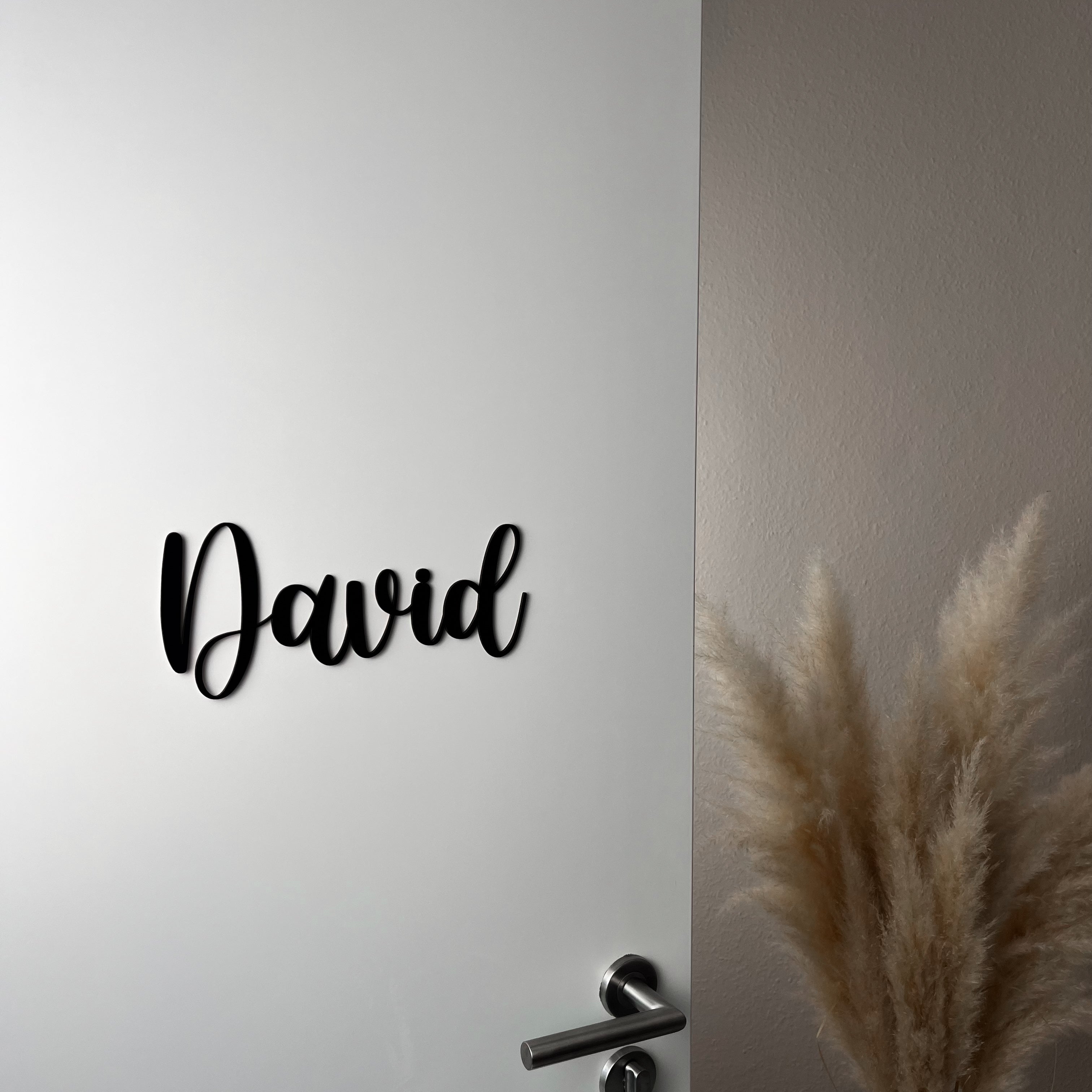 Personalisierbares Türschild aus Holz – Namensschild für Kinderzimmer (H)