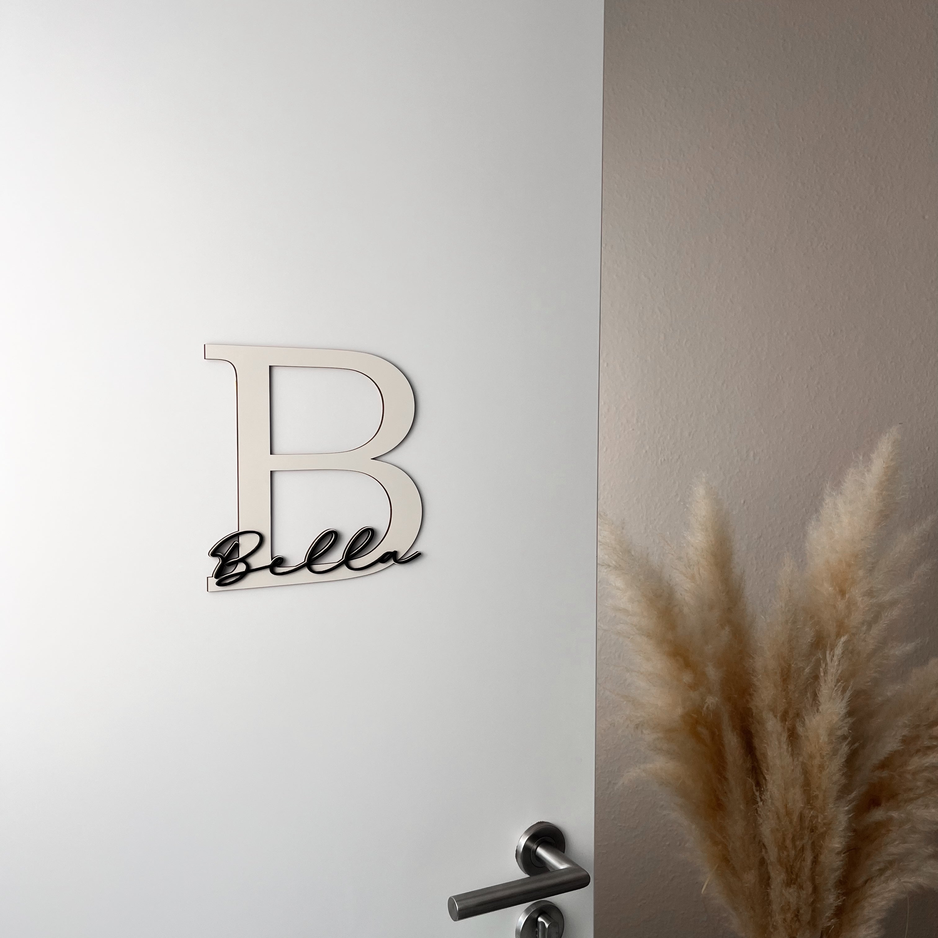 XXL Türschild Kinderzimmer personalisiert – Namensschild aus Holz mit Wunschname (AM)