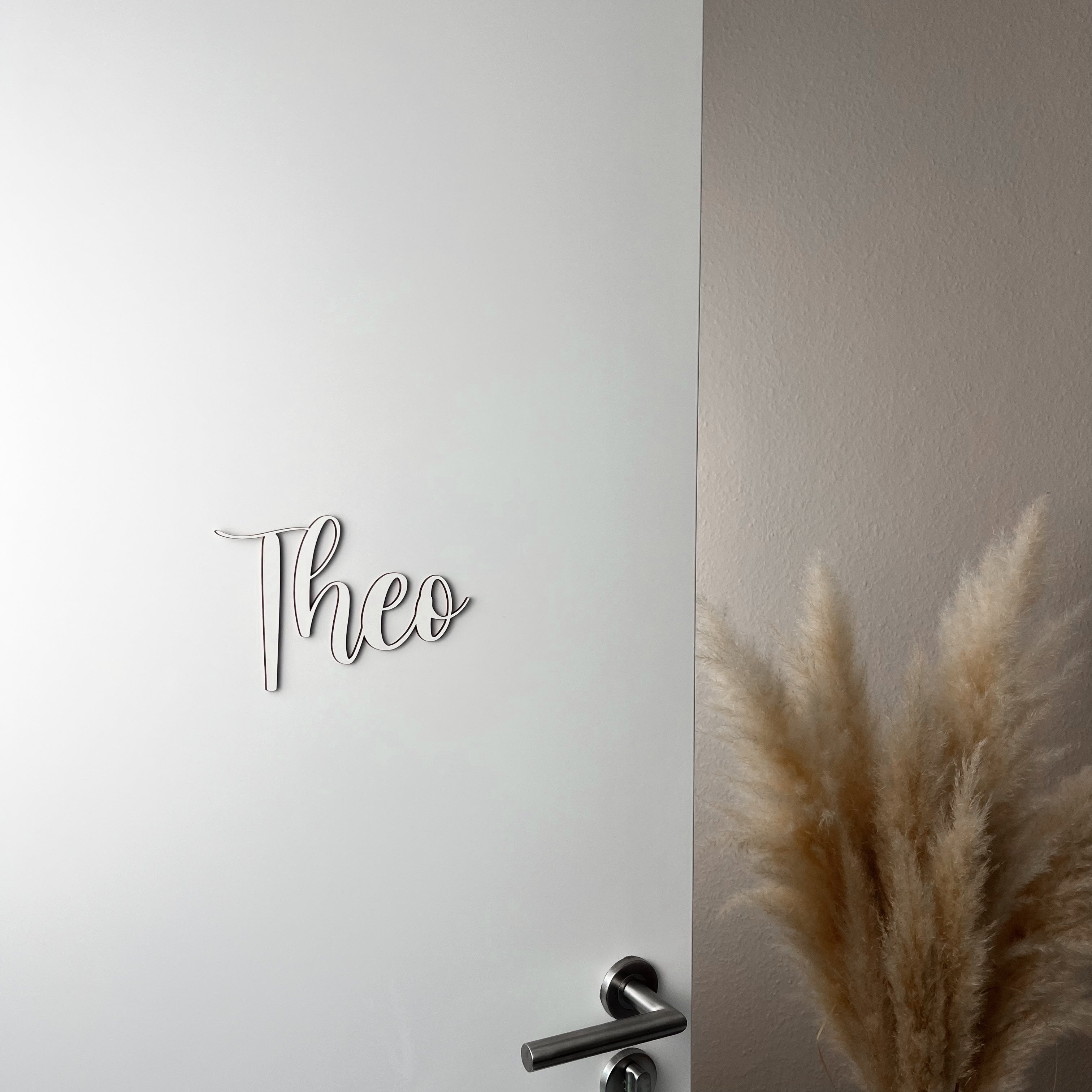 Personalisierbares Türschild aus Holz – Namensschild für Kinderzimmer (GR)