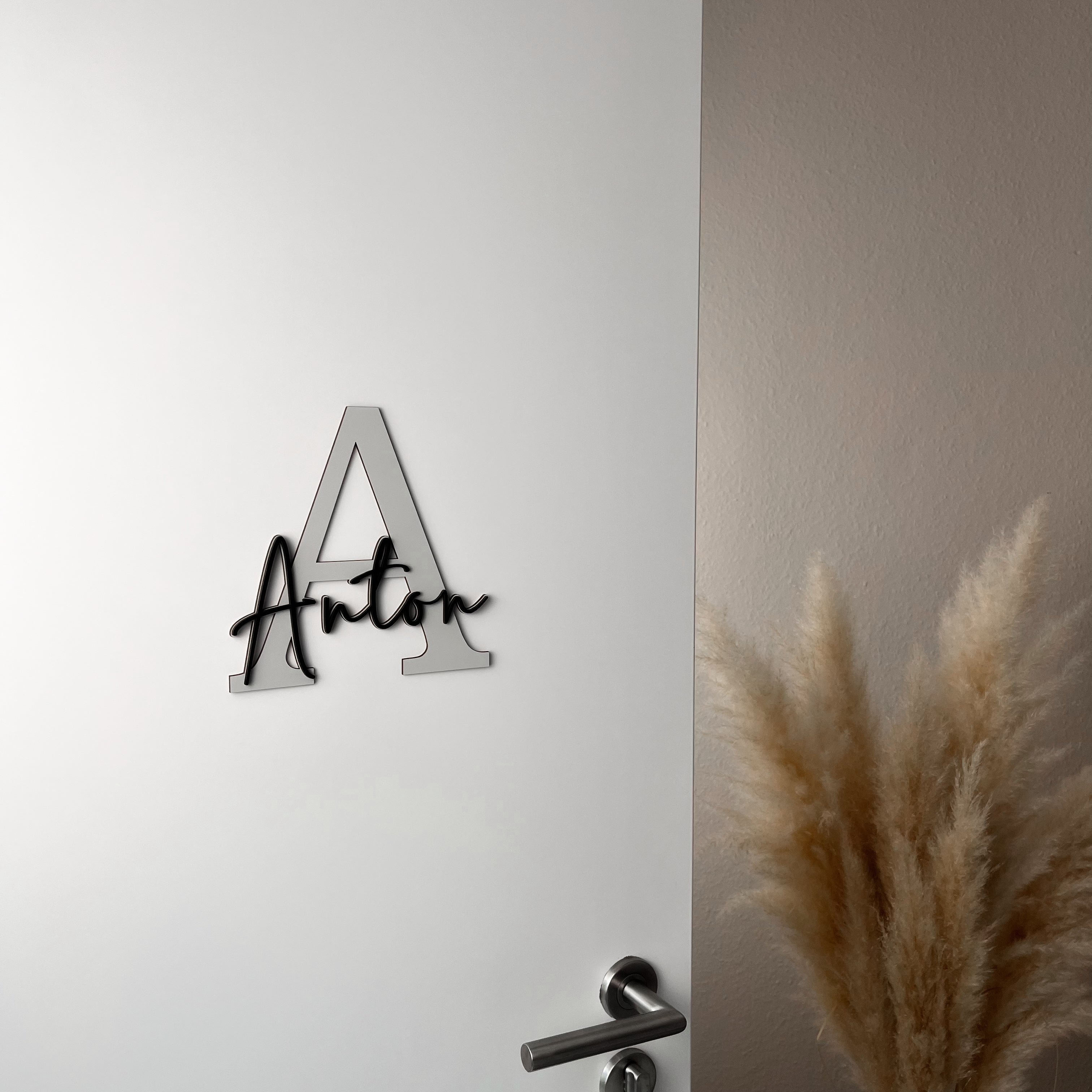 XXL Türschild Kinderzimmer personalisiert – Namensschild aus Holz mit Wunschname (MS)