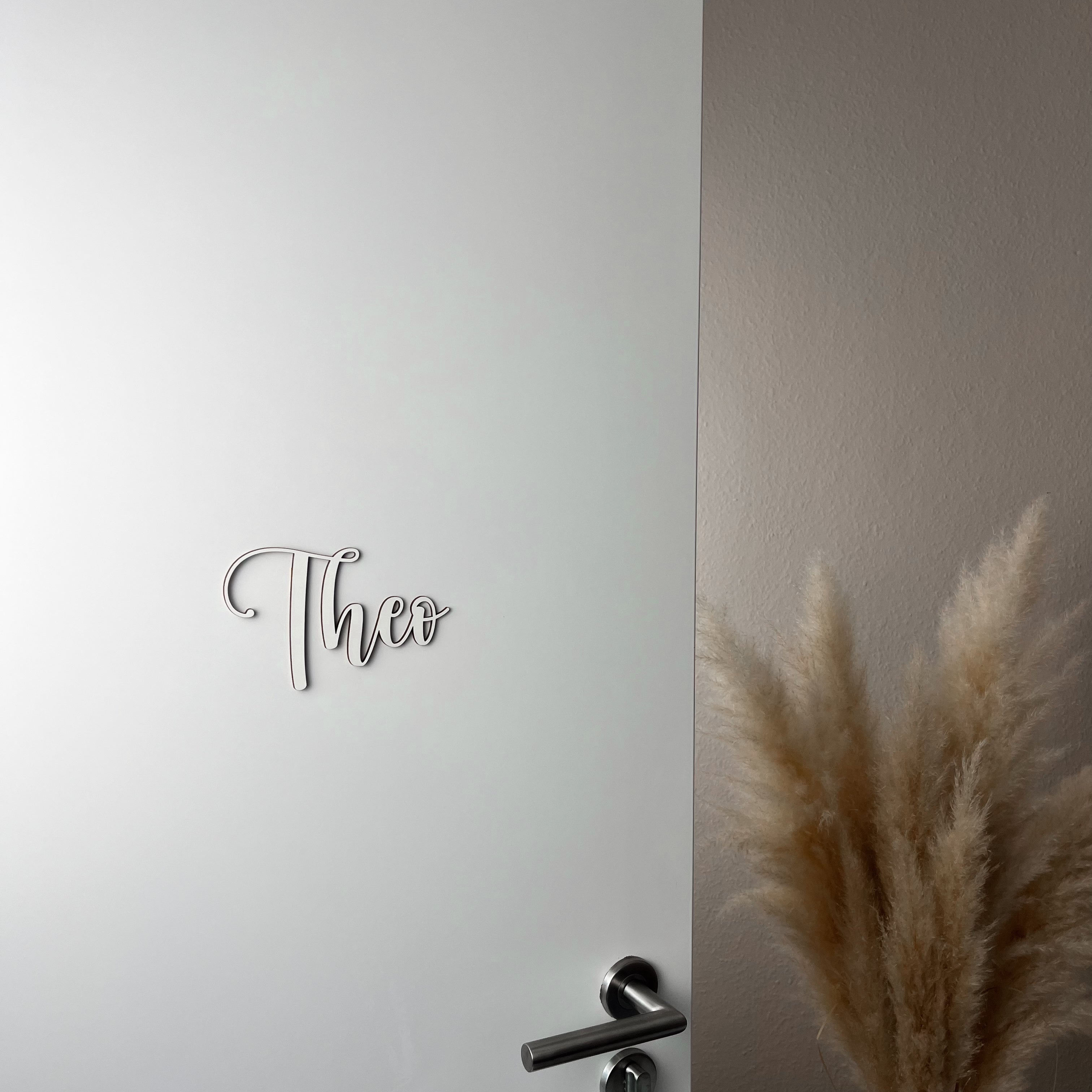 Personalisierbares Türschild aus Holz – Namensschild für Kinderzimmer (H)