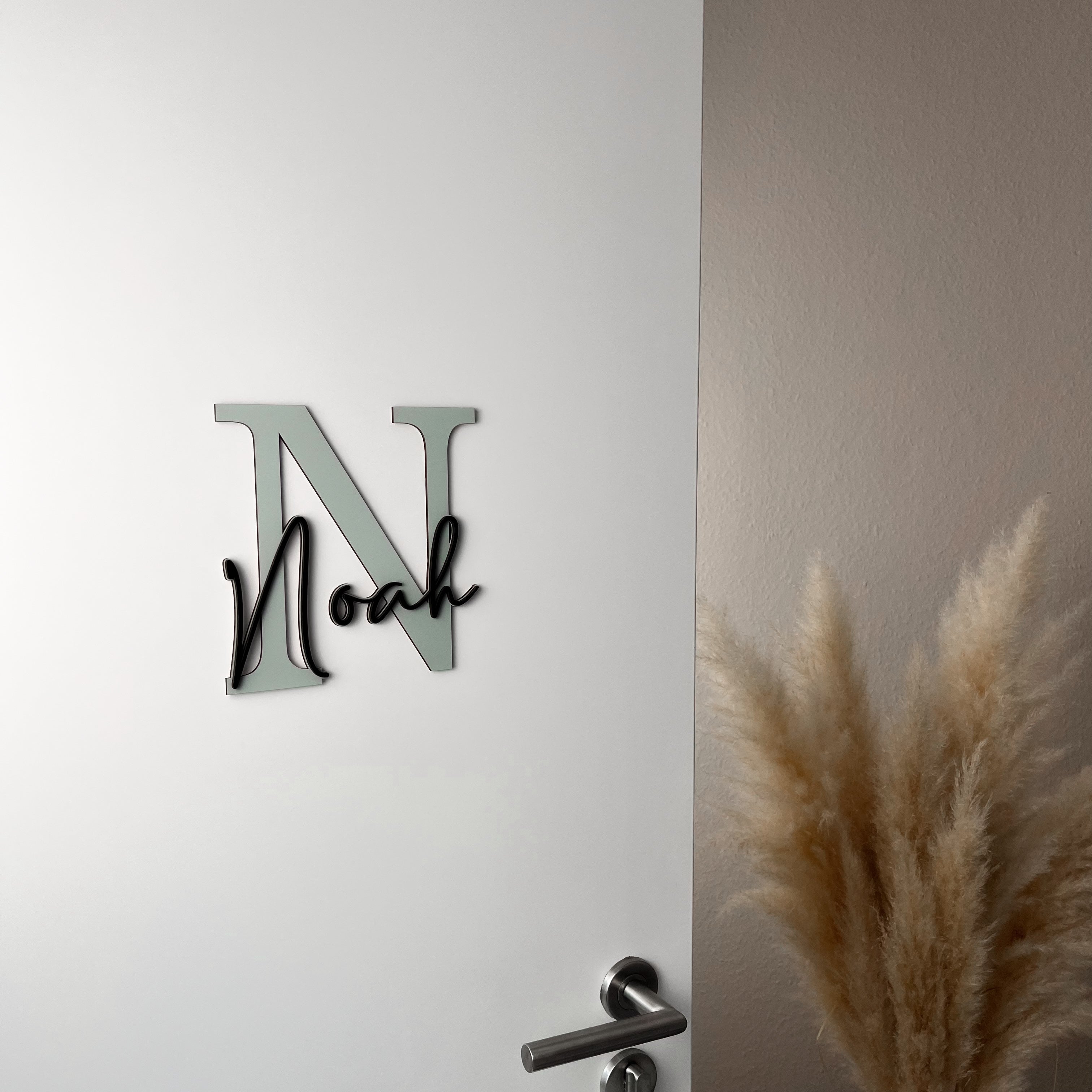 XXL Türschild Kinderzimmer personalisiert – Namensschild aus Holz mit Wunschname (MS)