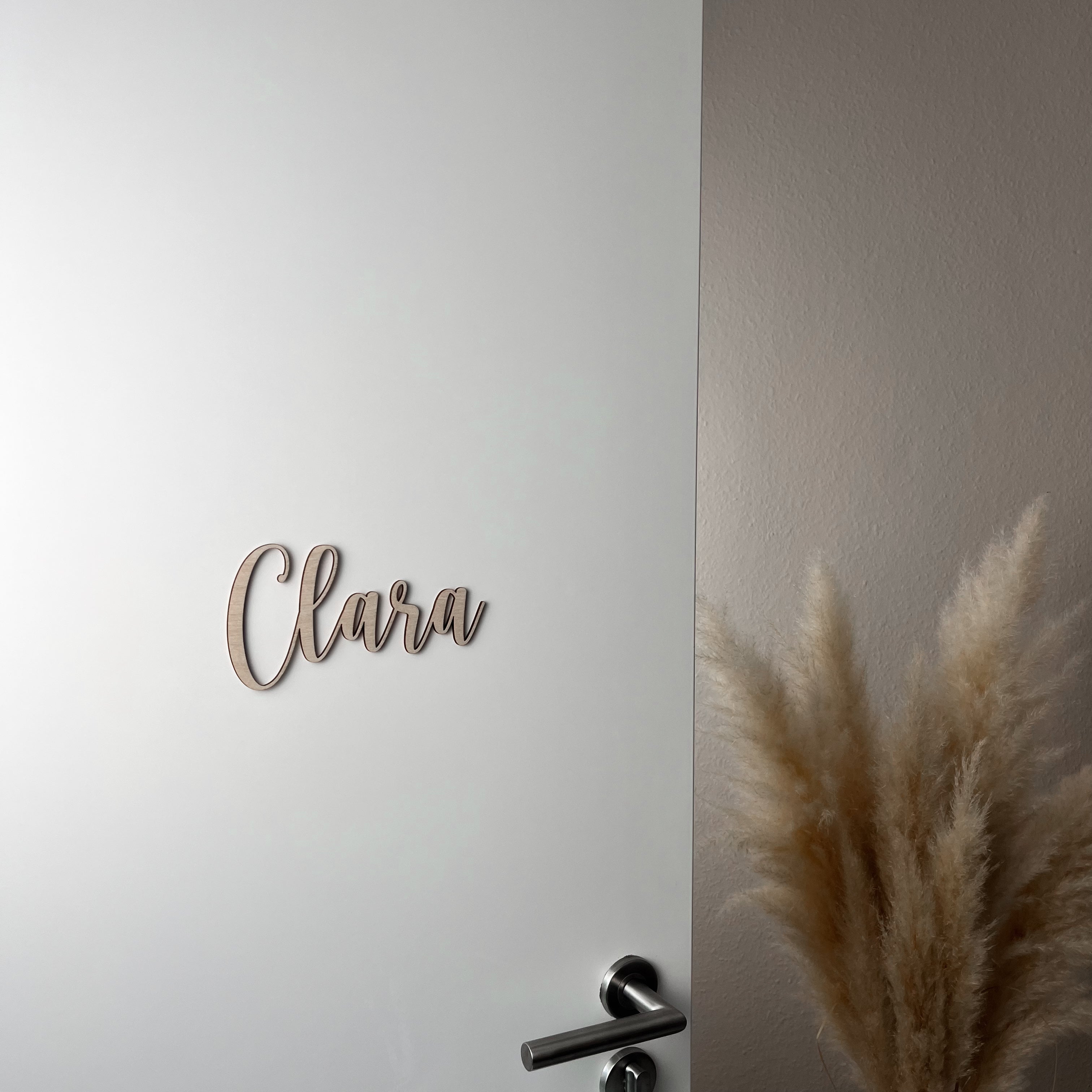 Personalisierbares Türschild aus Holz – Namensschild für Kinderzimmer (H)