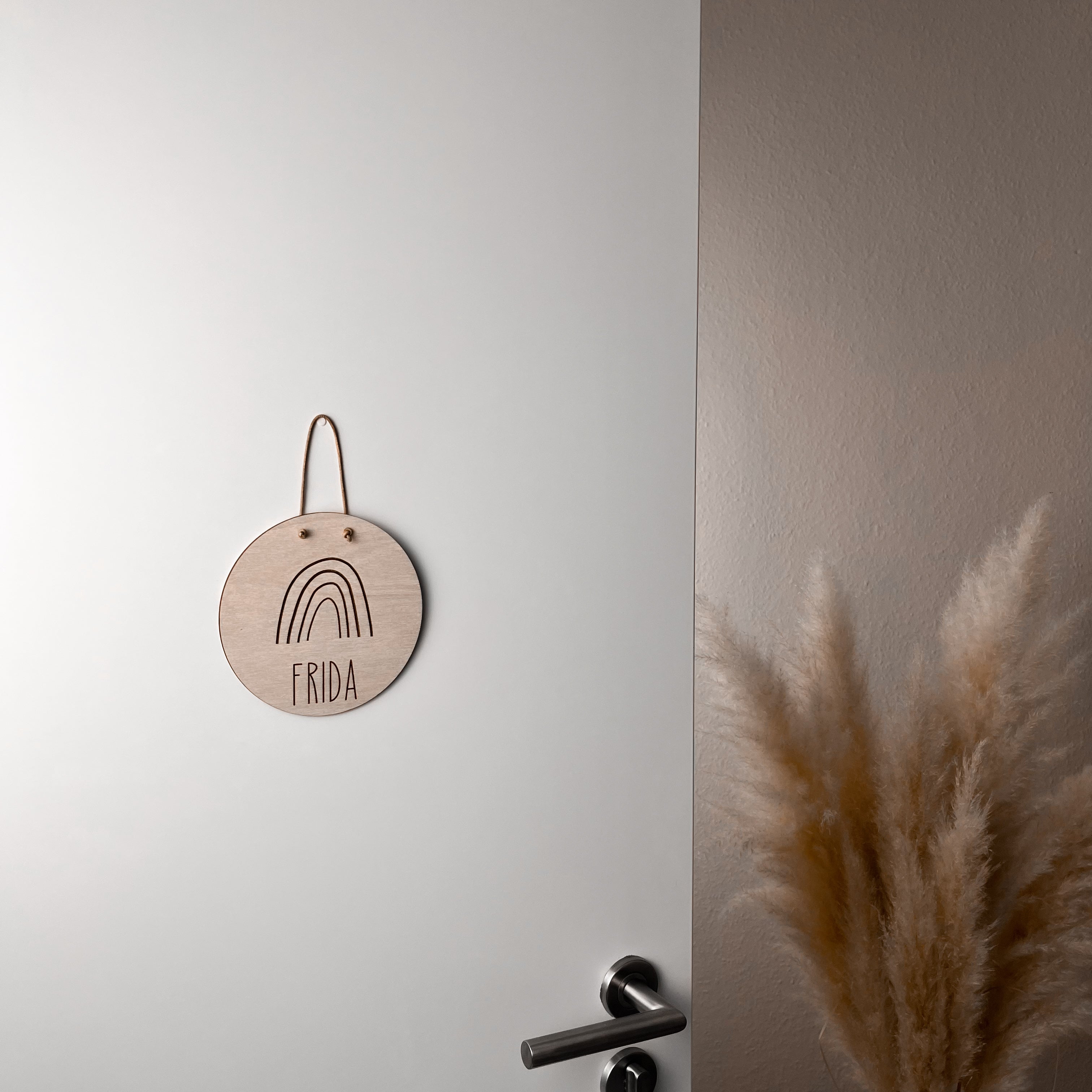 Personalisierbares Türschild aus Holz – Namensschild für Kinderzimmer – Handgefertigte Wanddeko mit Wunschname