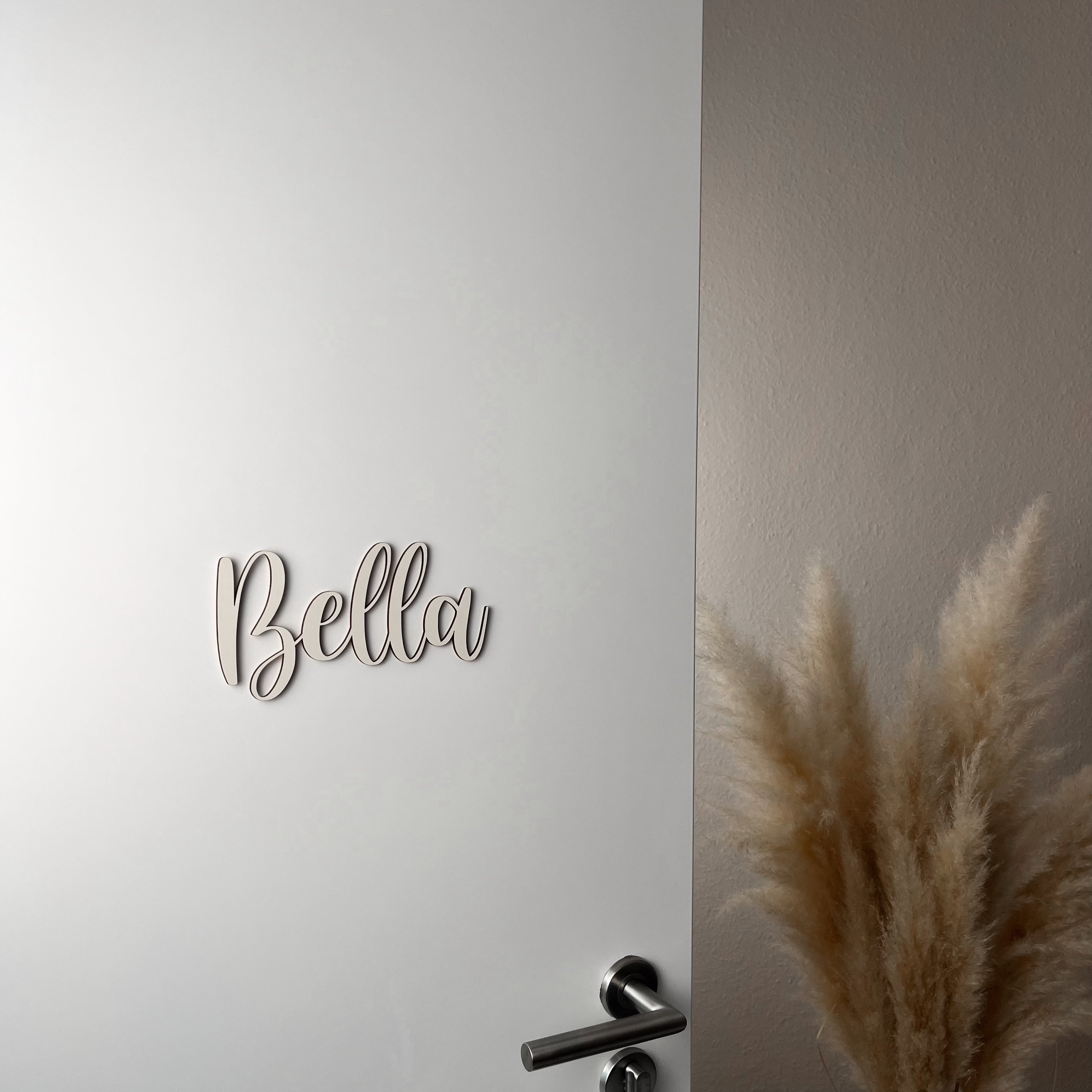 Personalisierbares Türschild aus Holz – Namensschild für Kinderzimmer (H)