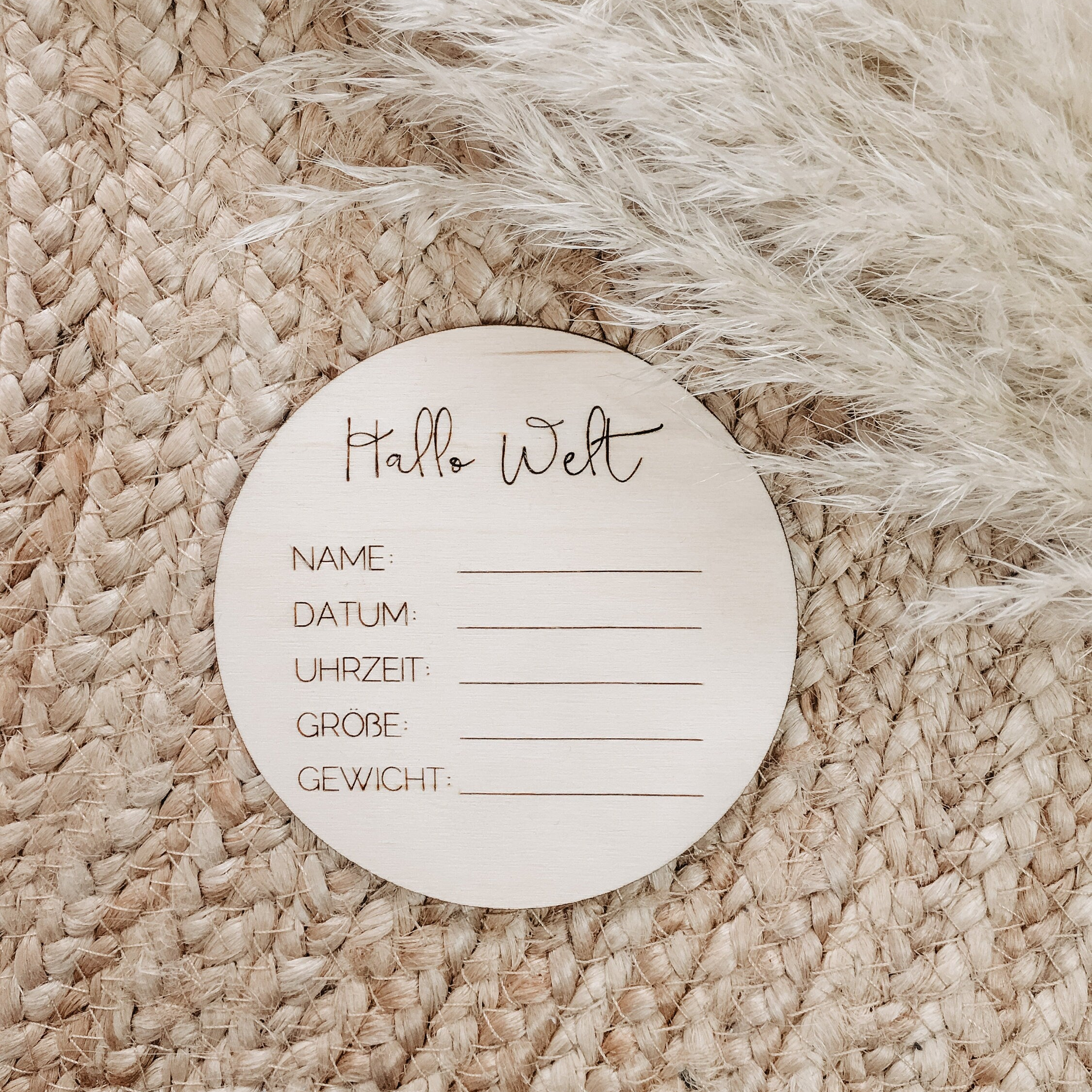 Meilensteinkarten aus Holz – 16-teiliges Set zur Babyentwicklung >MEIN ERSTES JAHR<