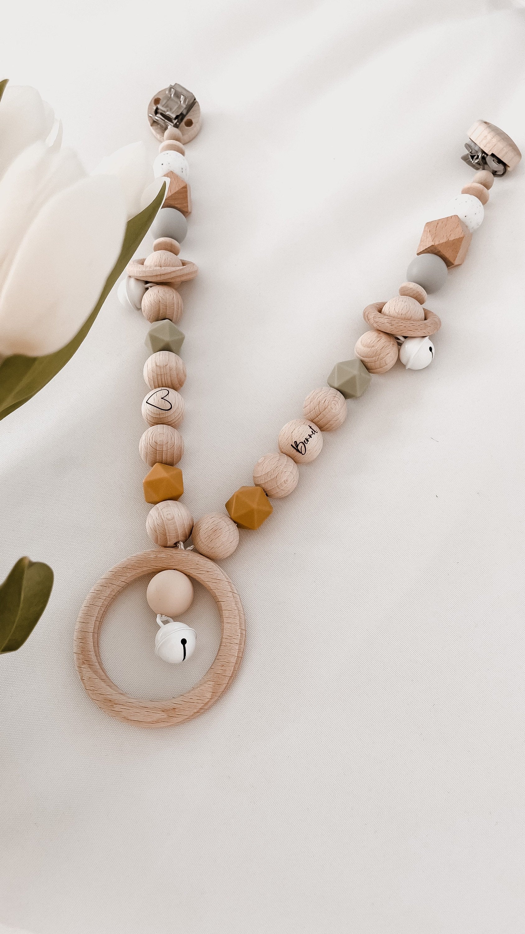 Kinderwagenkette aus Holz (Buche) >MATTHEO<