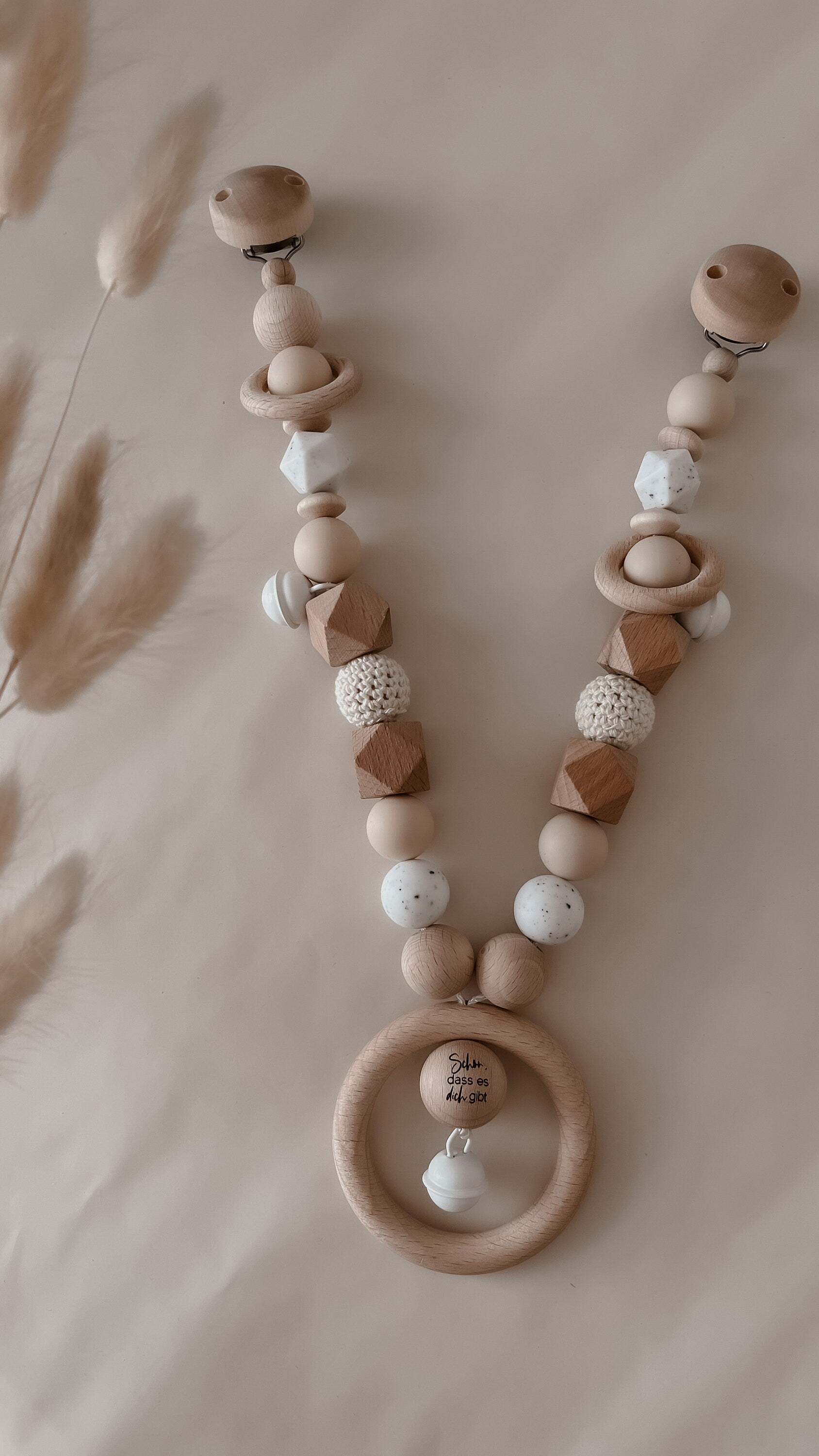 Kinderwagenkette aus Holz (Buche) >LIAS<