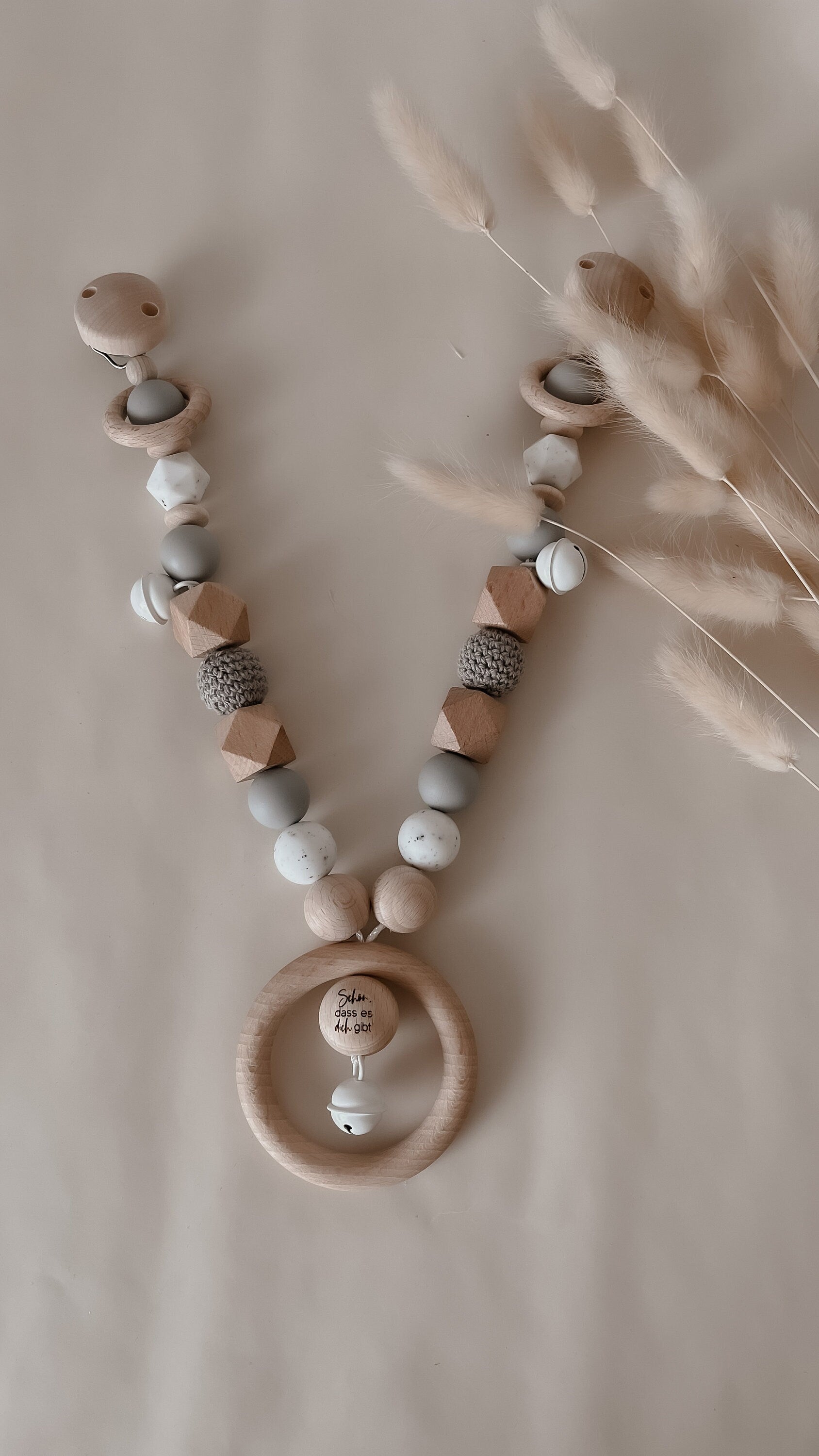 Kinderwagenkette aus Holz (Buche) >LIAS<