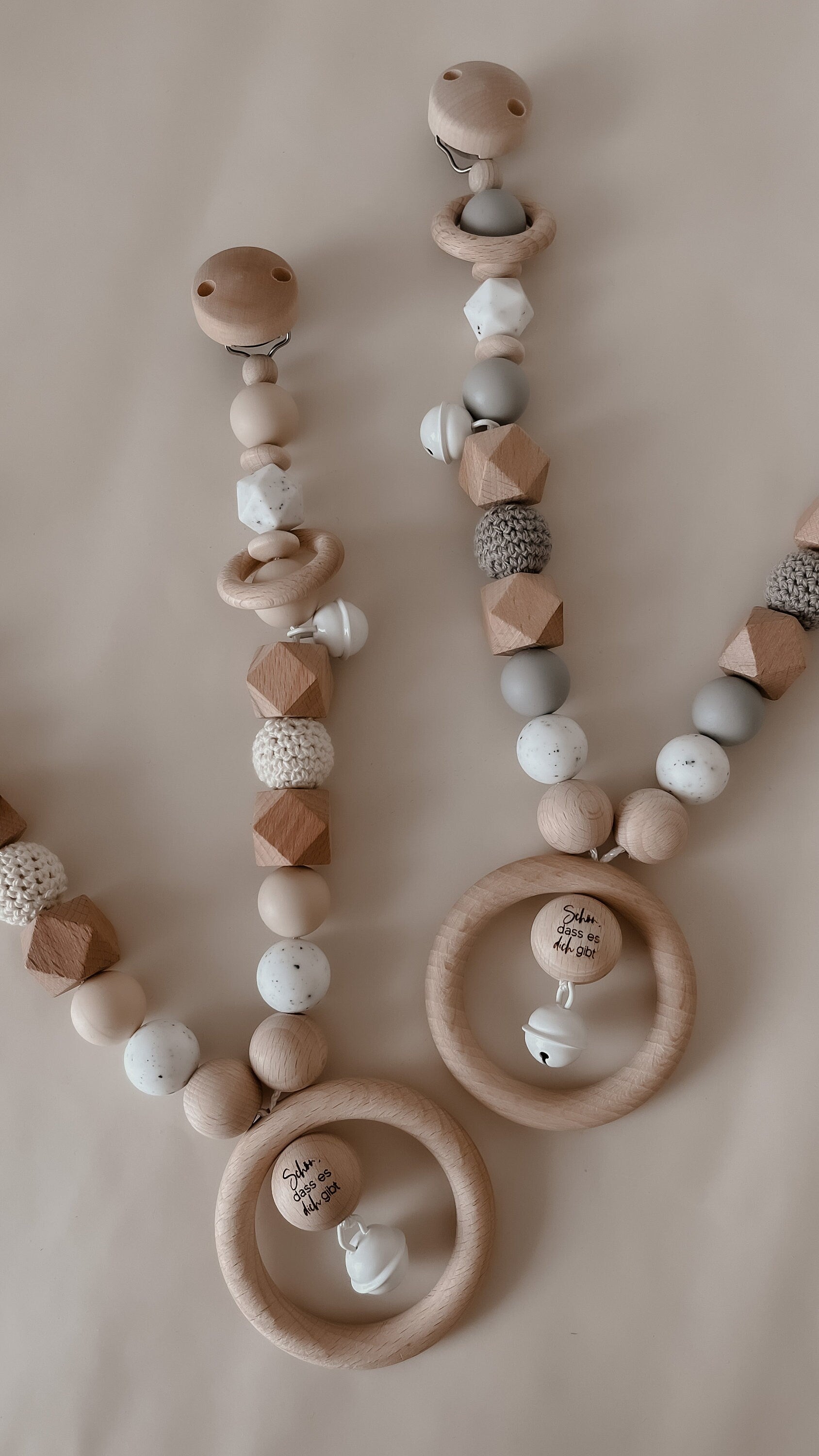 Kinderwagenkette aus Holz (Buche) >LIAS<