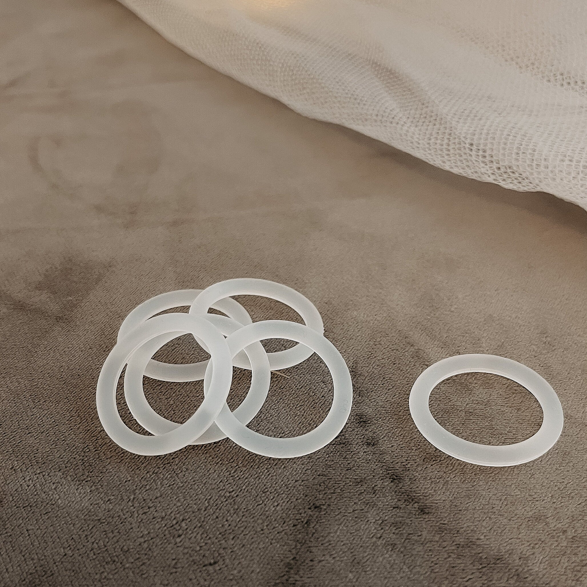 Adapter für Schnullerketten - geeignet für MUM/NUK Schnuller - Silikonring