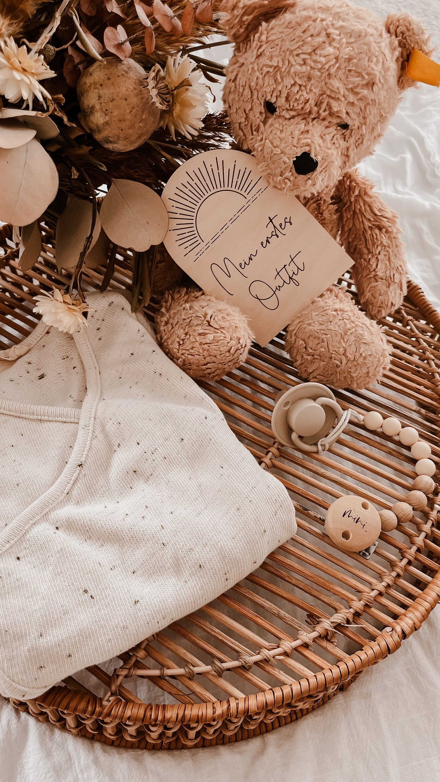 Meilenstein-Karten Baby aus Holz - Zusatzset >BOHO<