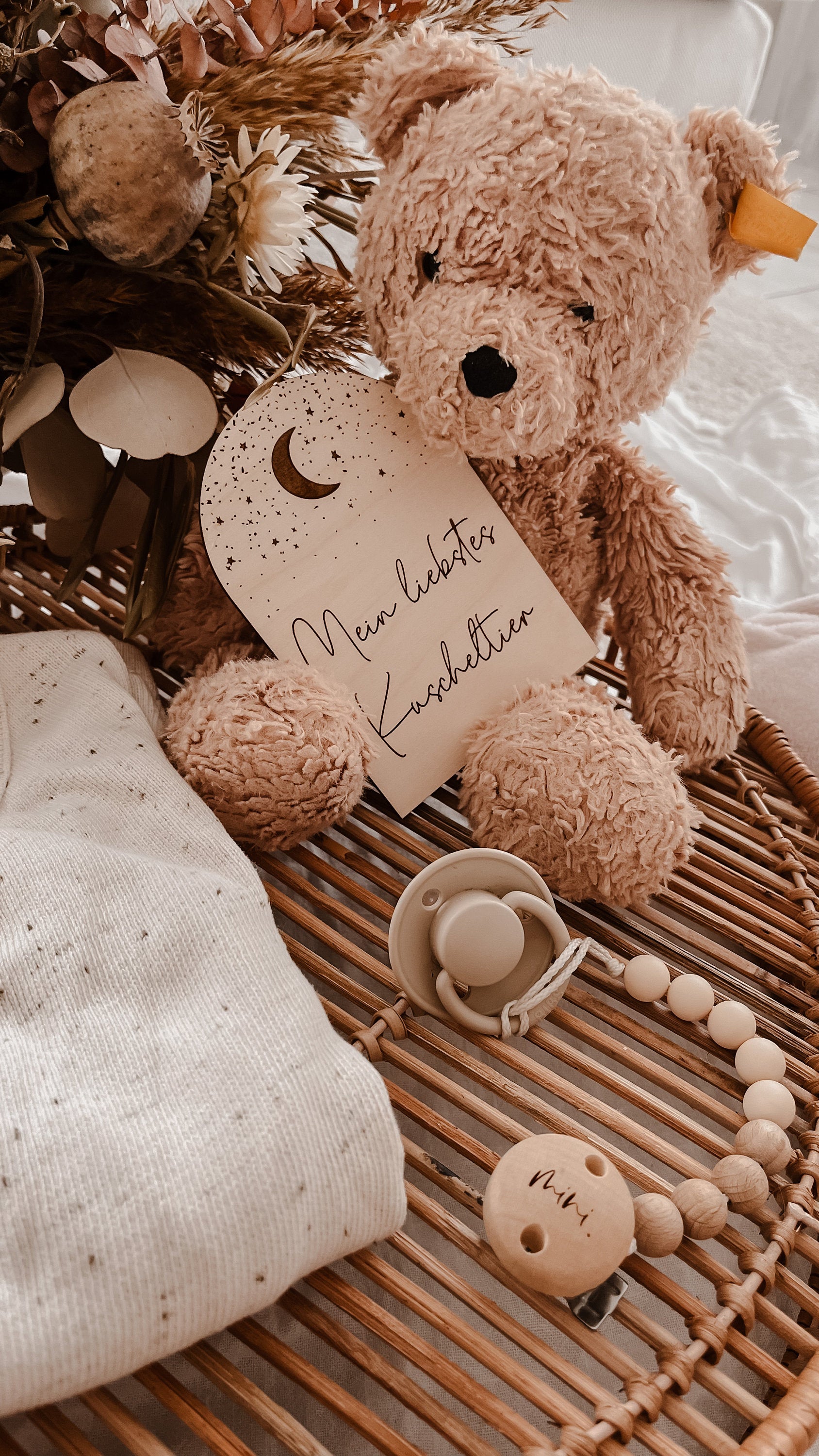 Meilenstein-Karten Baby aus Holz - Zusatzset >BOHO<