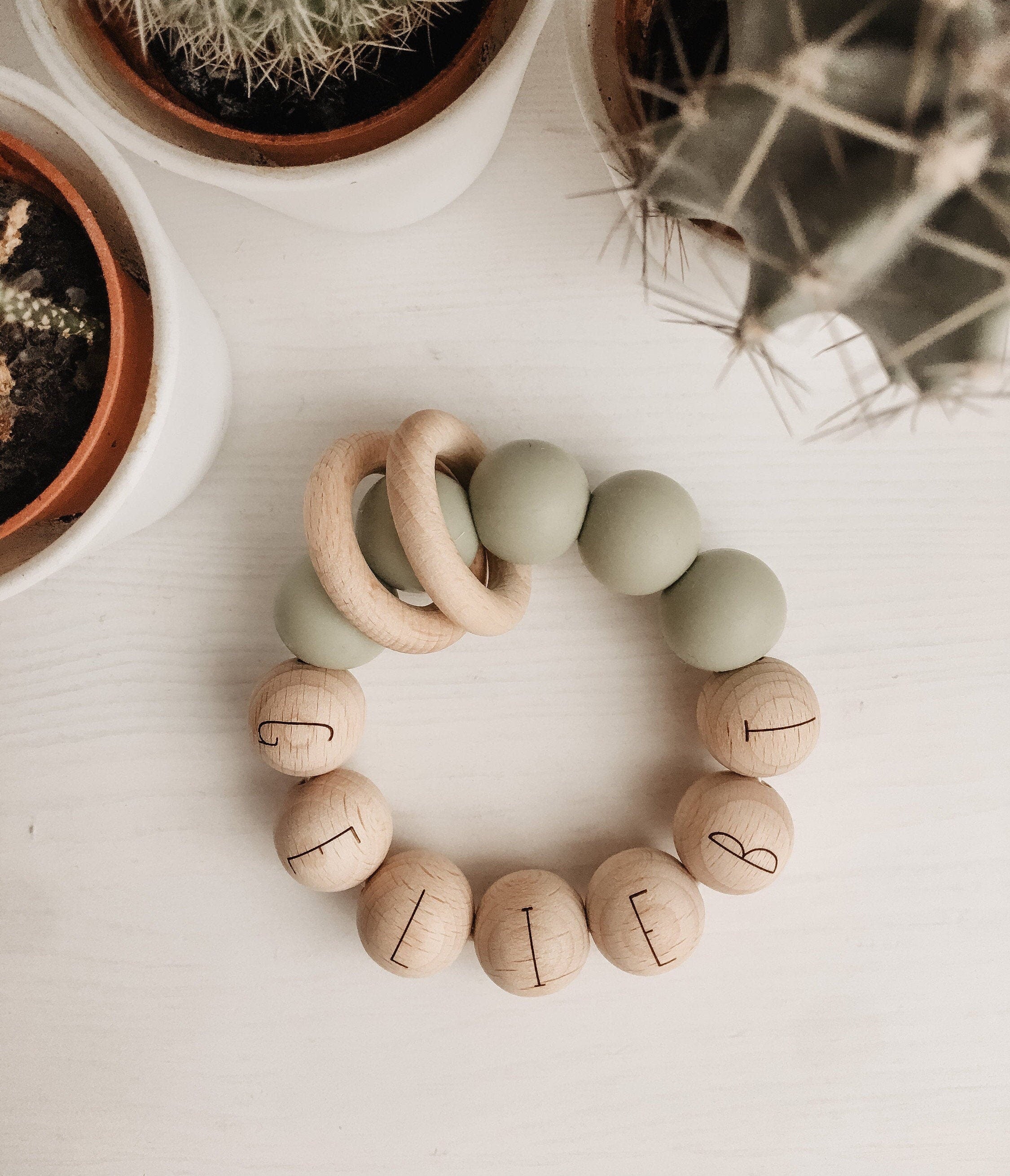 Greifring aus Holz (Buche) >GELIEBT<