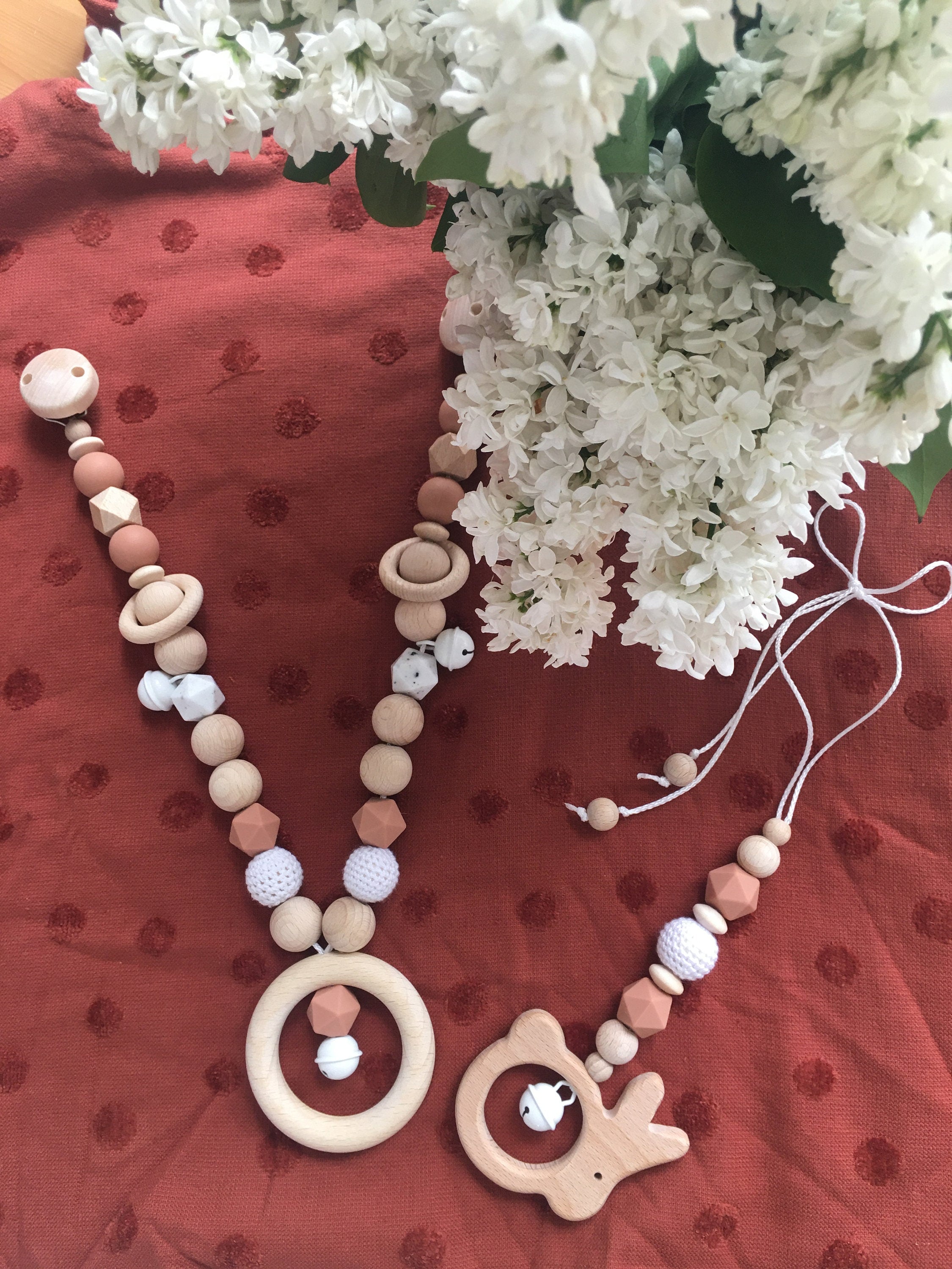 Kinderwagenkette aus Holz (Buche) >MATTHEO<