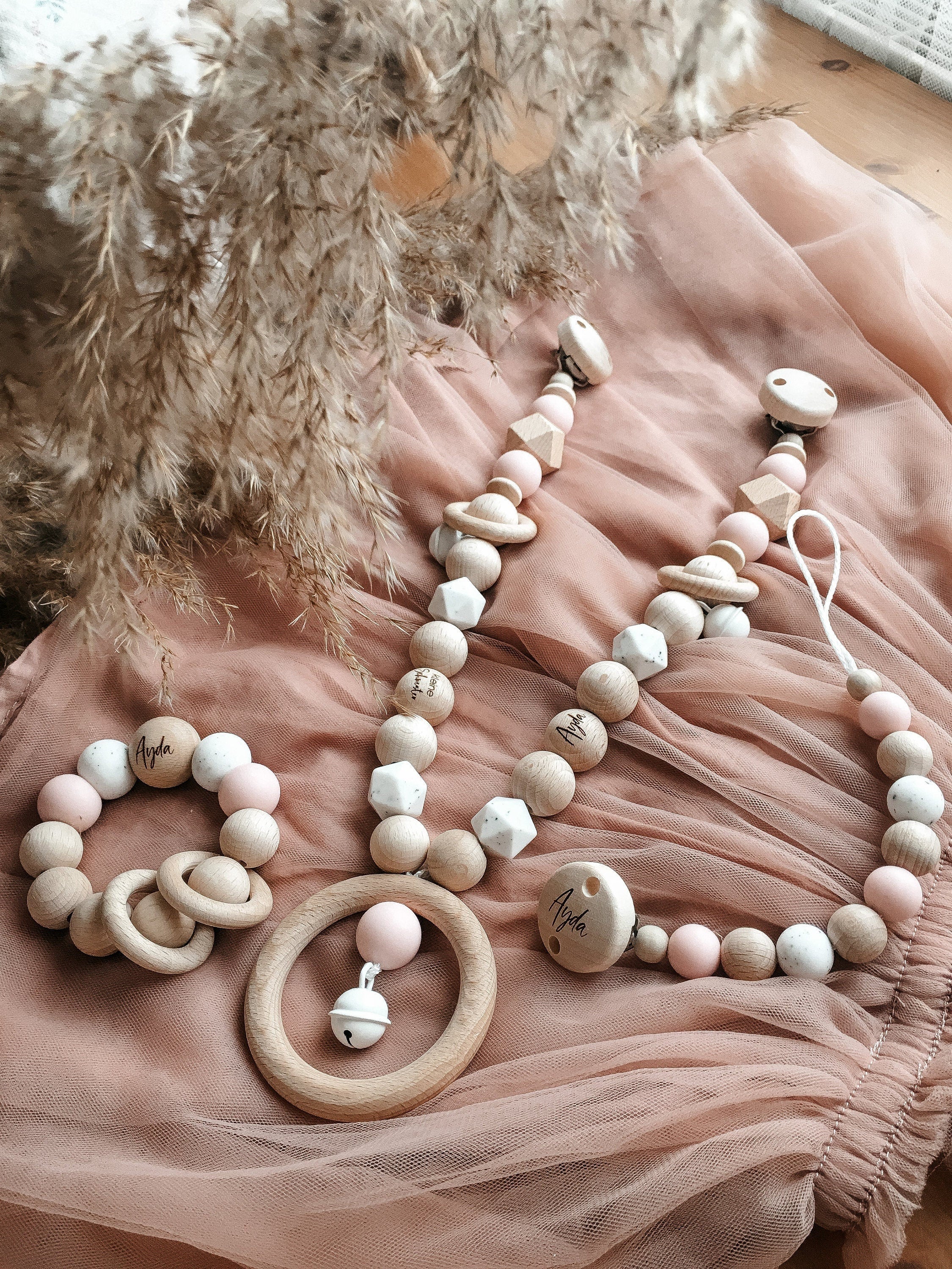 Kinderwagenkette aus Holz (Buche) >MATTHEO<